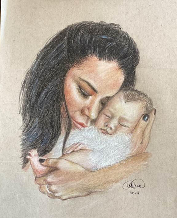 Portrait Commission Pencil Art - Lynne Turner Portrait Commission Pencil Art - Lynne Turner